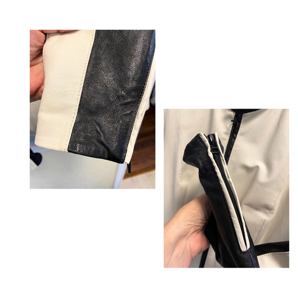 Danier Two-Tone Leather Jacket - Picture 6 of 9